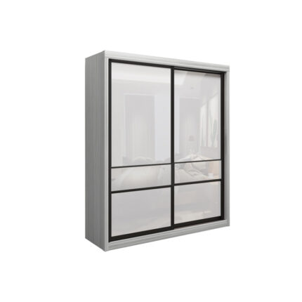 Cleo Series 6FT Wardrobe C (White Wash)